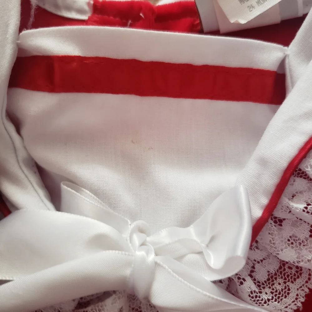 Vintage Lightning Bug Red Holiday Velour Outfit
